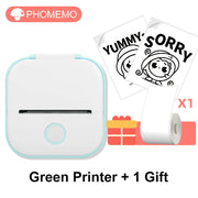 Phomemo T02 Wireless Pocket Thermal Printer Portable Mini Wirelessly BT Connect 203dpi Photo Label Memo List Printing Clearly Ewkiki