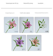 Artificial Lily Flower Wedding Home Decoration Fake Flowers High Quality Luxury Home Decoration Flower Arrangement Wedding - Ewkiki