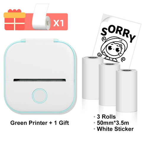 Phomemo T02 Portable Mini Thermal Printer Wirelessly BT 203dpi Photo Label Memo List Printing With USB Cable Imprimante Portable Ewkiki