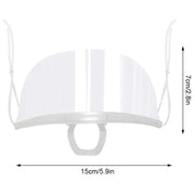 10 Pieces Chef Anti-Fog Cover Reusable Transparent Hygiene Safety Face Shield Plastic Anti-Splash Kitchen Mask Waiter Use