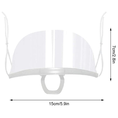 10 Pieces Chef Anti-Fog Cover Reusable Transparent Hygiene Safety Face Shield Plastic Anti-Splash Kitchen Mask Waiter Use