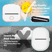 Phomemo T02 Portable Mini Thermal Printer Wirelessly BT 203dpi Photo Label Memo List Printing With USB Cable Imprimante Portable Ewkiki