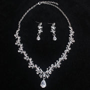 Bridal Jewelry Set Wedding Crowns for Brides Tiaras and Crowns Bride Crystal Rhinestone Necklace Tiara Wedding Hair Accessories Ewkiki