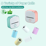 Phomemo T02 Portable Mini Thermal Printer Wirelessly BT 203dpi Photo Label Memo List Printing With USB Cable Imprimante Portable Ewkiki